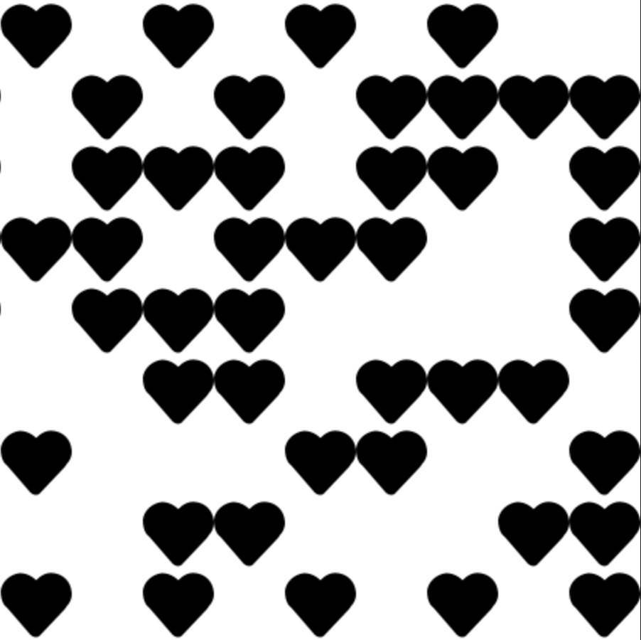 heart Mønster preview